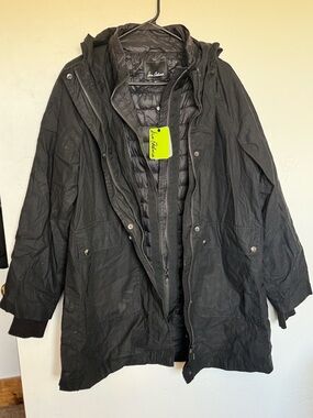 Sam Edelman Black Hooded Military Field Jacket